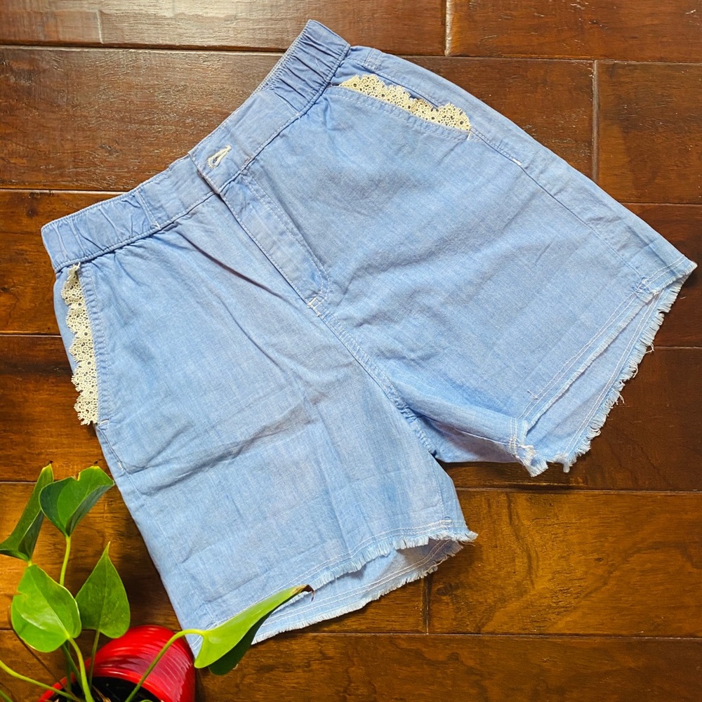 Zara Basic Z1975 Denim Cotton Shorts